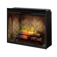 Dimplex 500002398 - Revillusion®  36'' Portrait Built-In Fireboxherringbone, With Glass Pane And Plug K