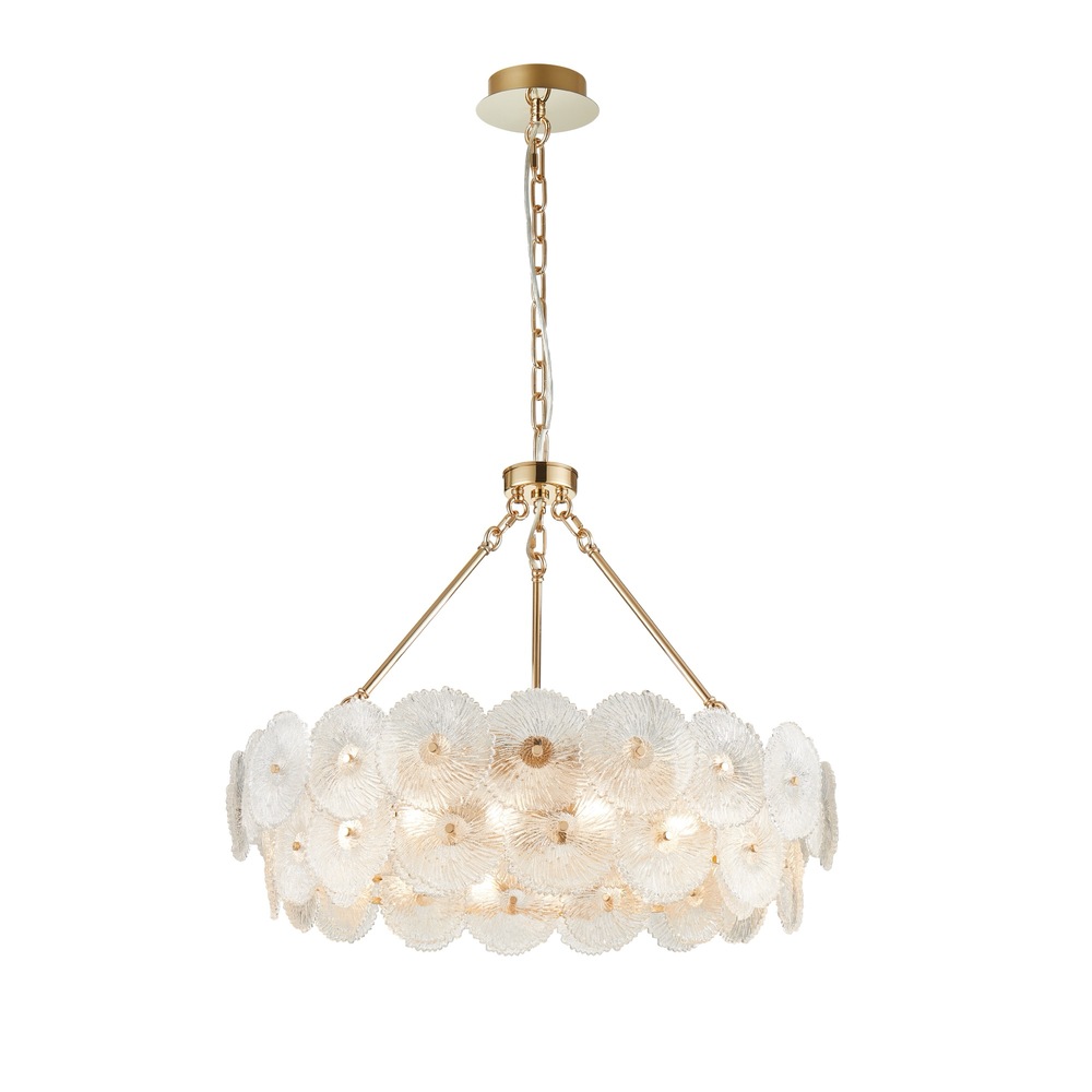 Bloom Collection 18-Light 31.5&#34; Chandelier Brass