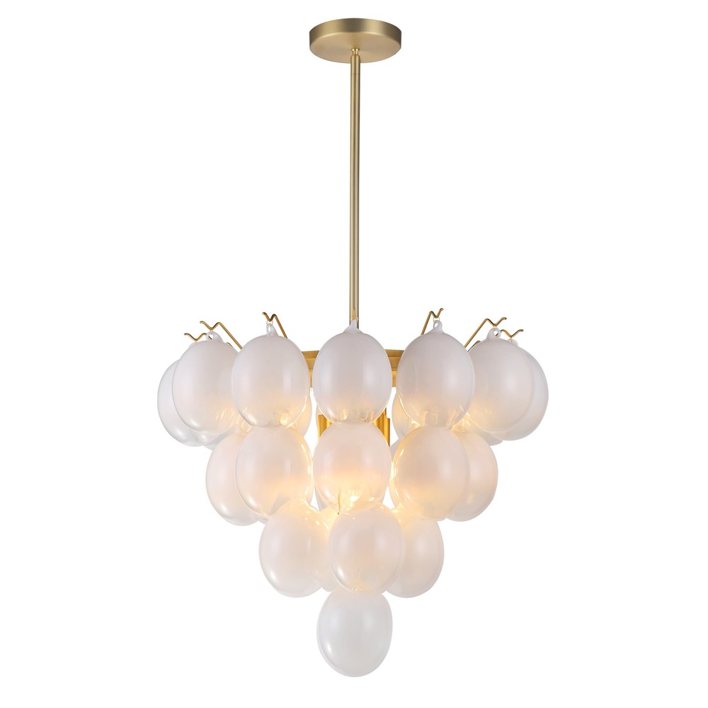 Globo Collection 9-Light Chandelier Brass