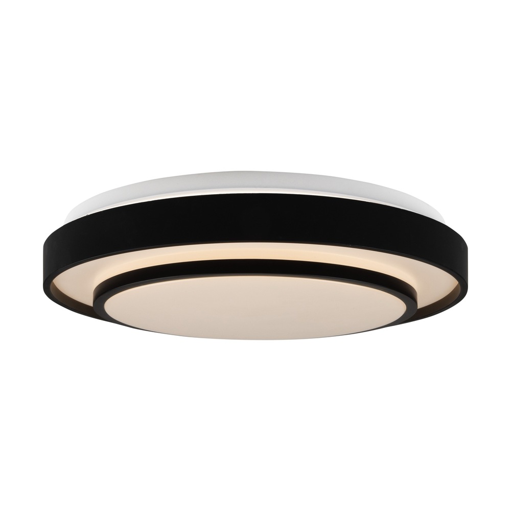 Aziza Collection 1-Light 15&#34; Flush Mount Black