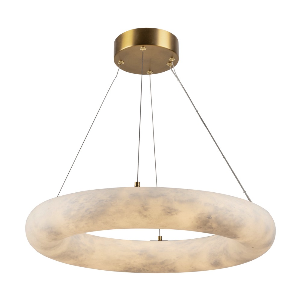 Camila Collection 1-Light 19&#34; Chandelier Brushed Brass