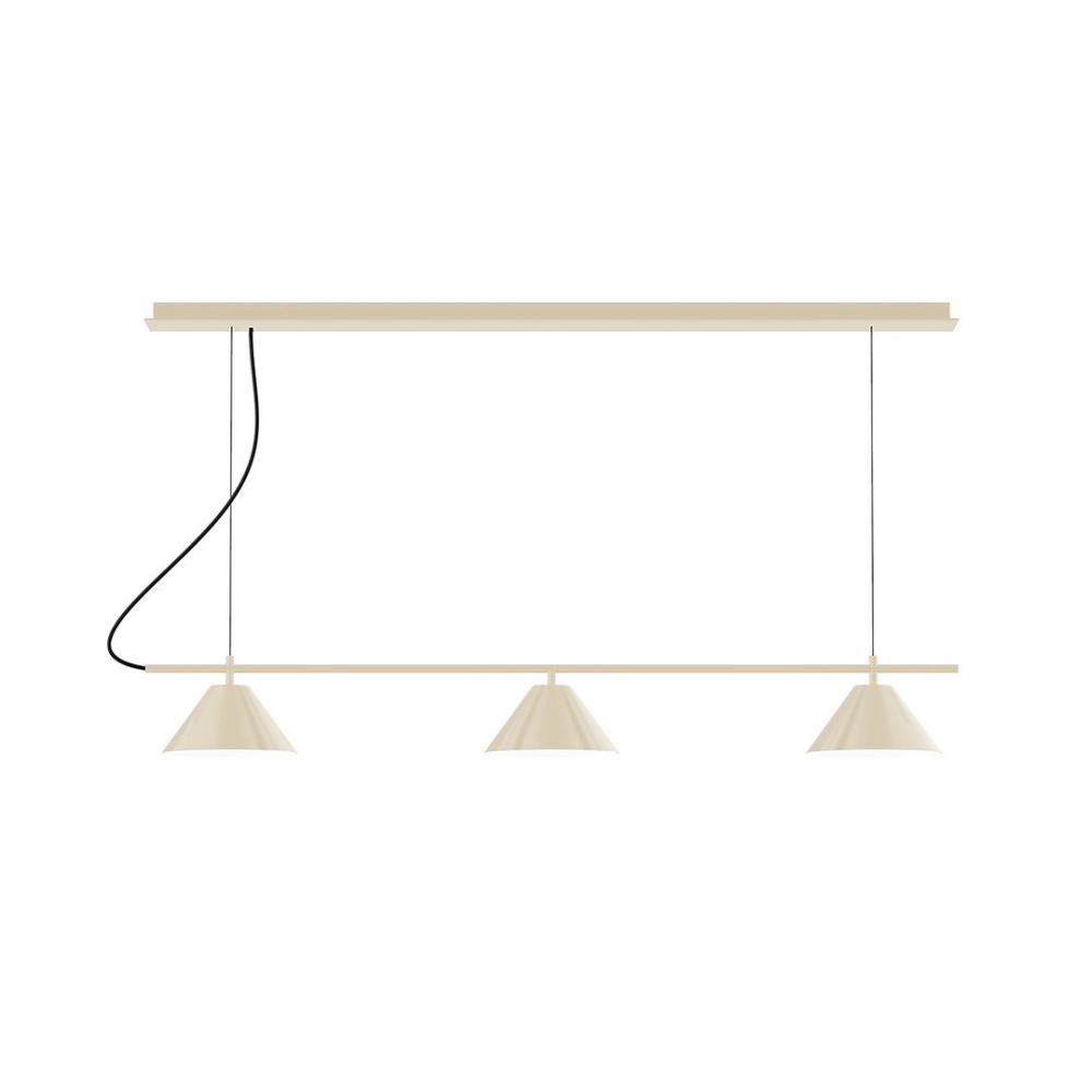 2-Light Linear Axis LED Chandelier, Terracotta