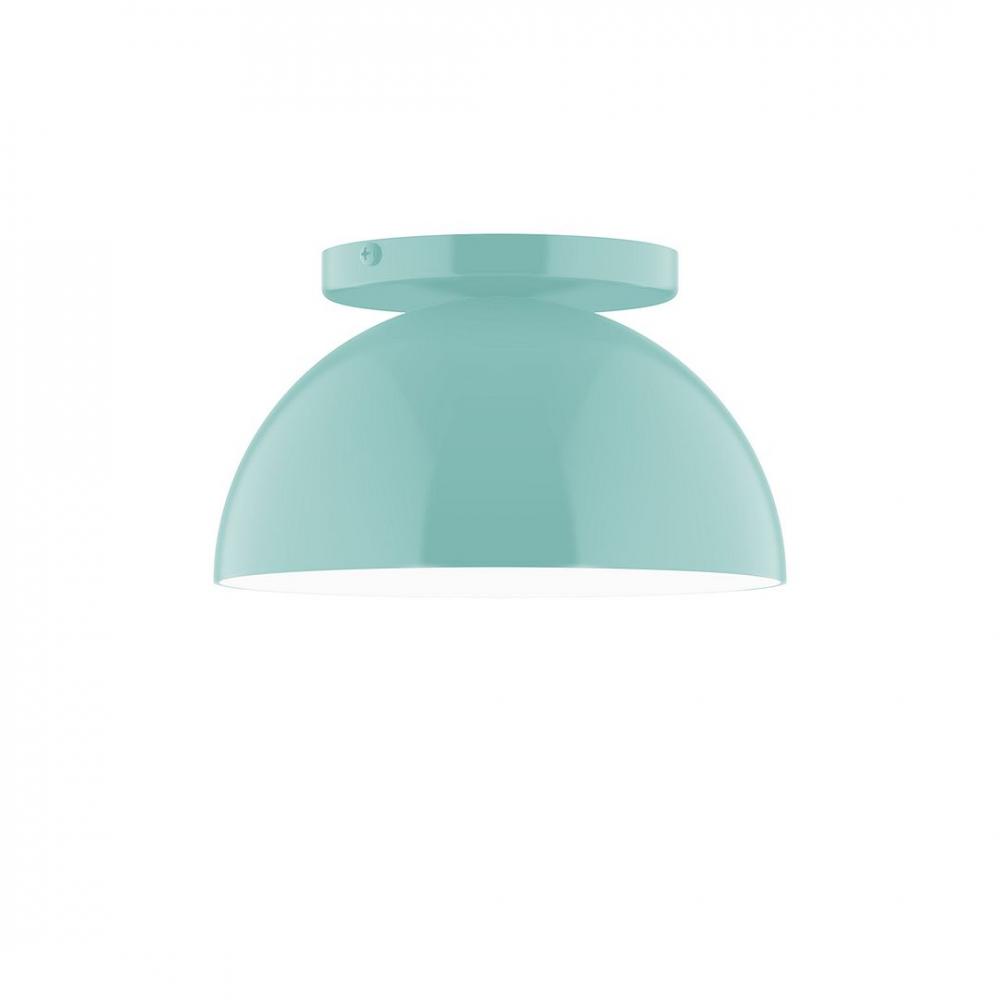 8&#34; Axis Mini Dome LED Flush Mount, Sea Green