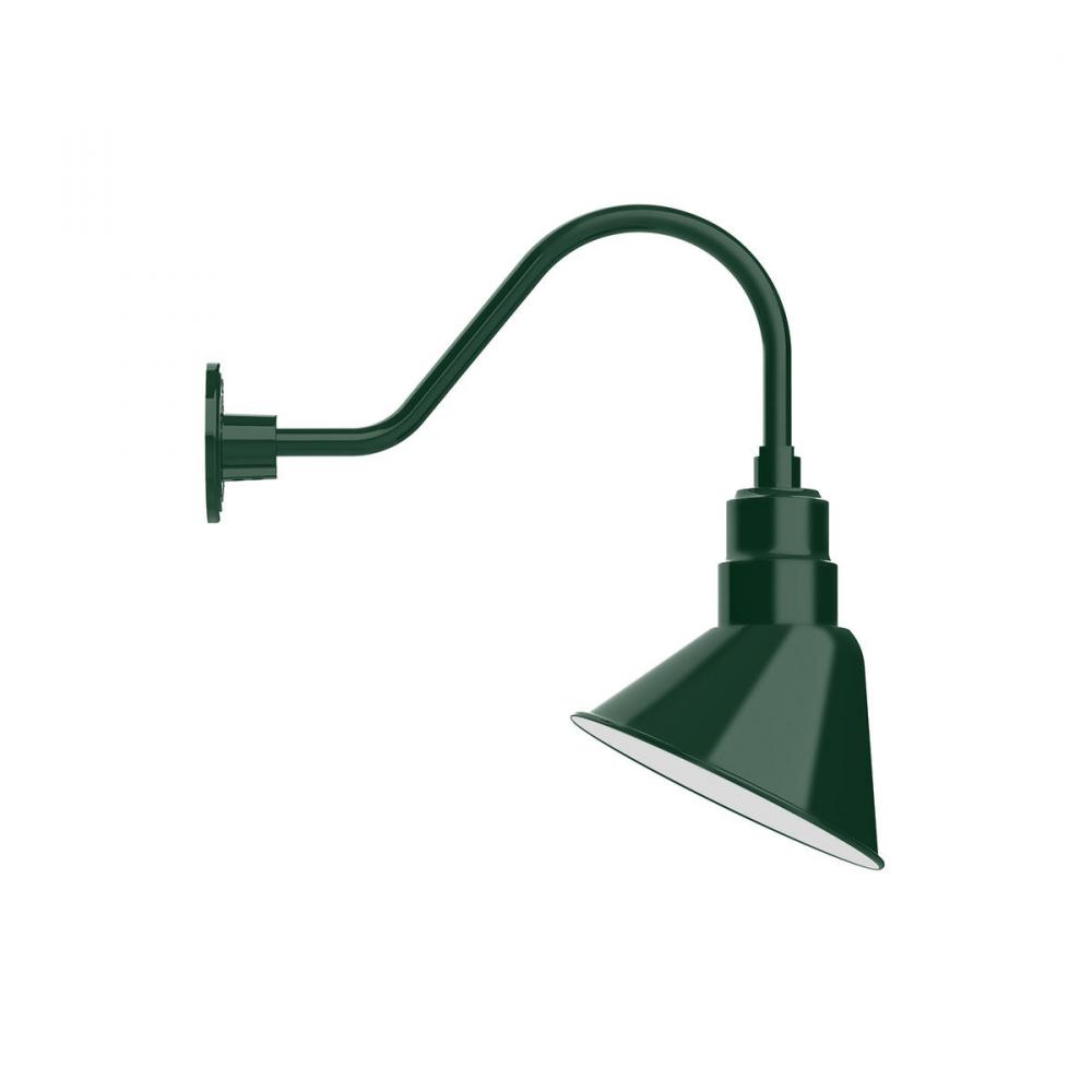 Angle 10&#34; gooseneck wall light