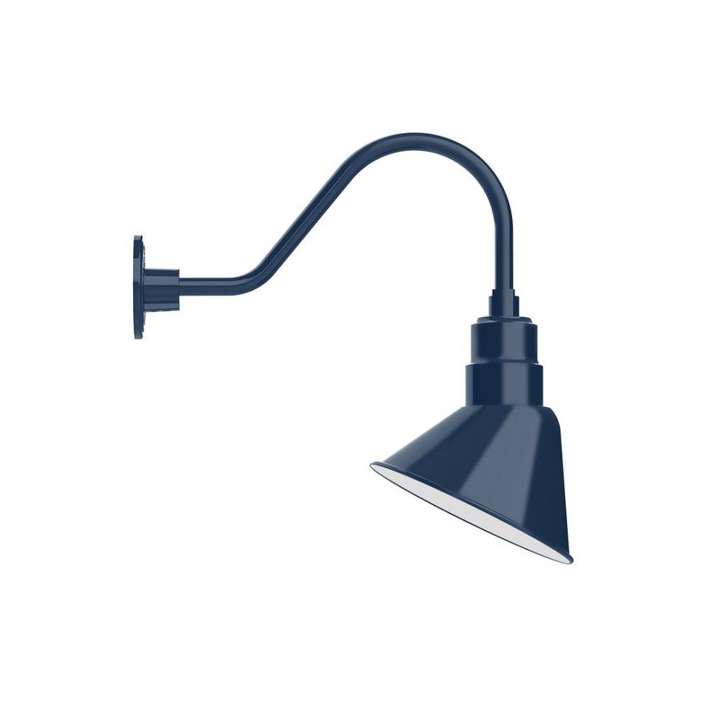 10&#34; Angle shade LED Gooseneck Wall Mount with swivel, Navy