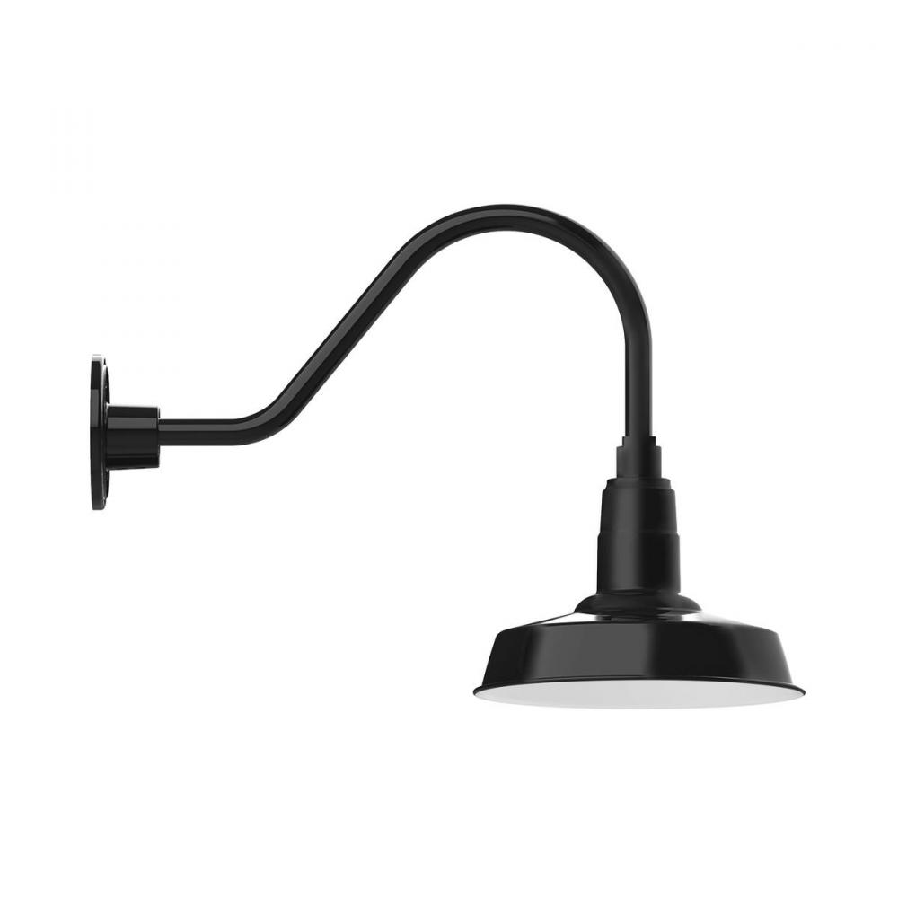 Warehouse 10&#34; gooseneck wall light