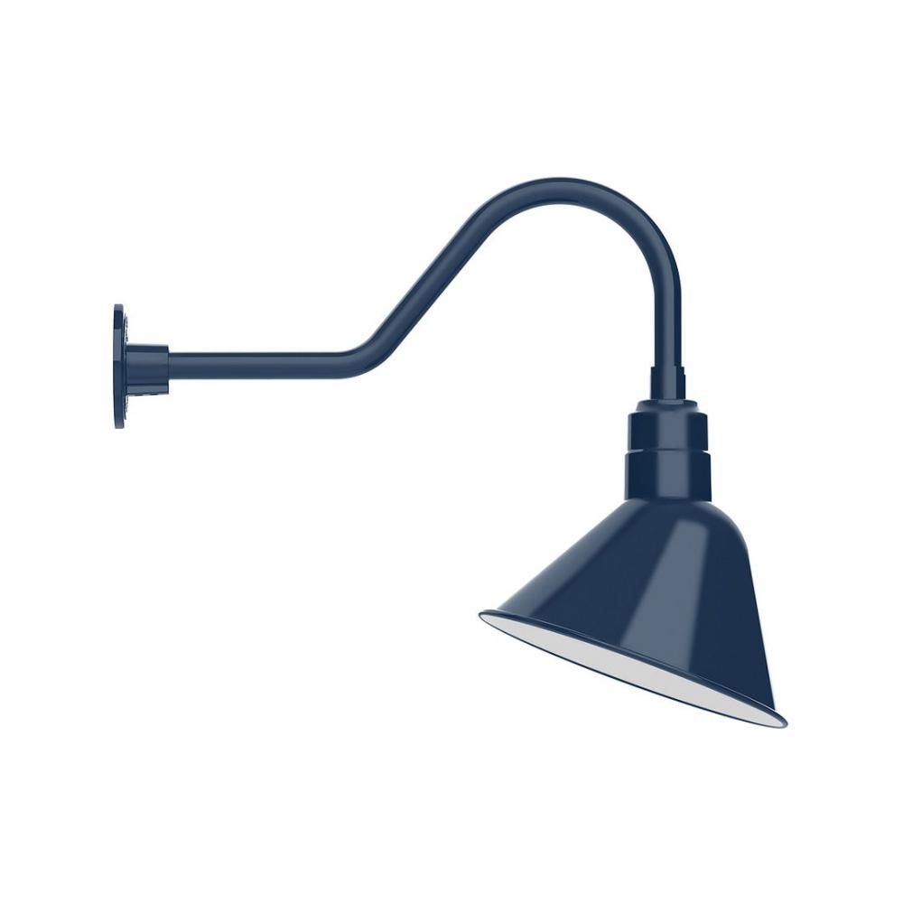 12&#34; Angle shade LED Gooseneck Wall Mount with swivel, Navy