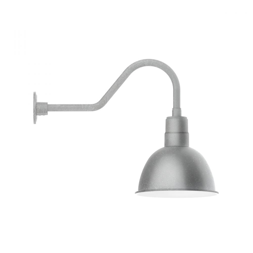 Deep Bowl 12&#34; gooseneck wall light