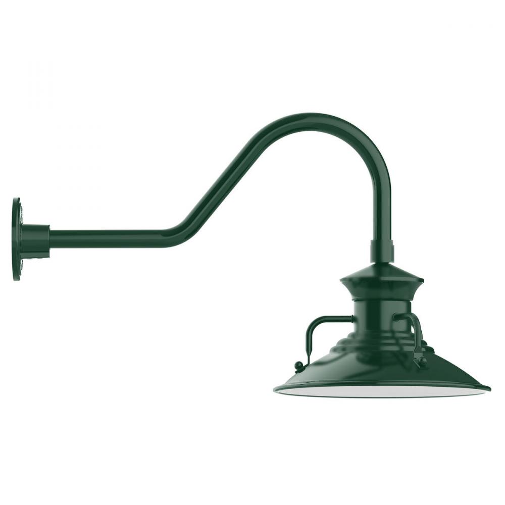 Homestead 12&#34; gooseneck wall light