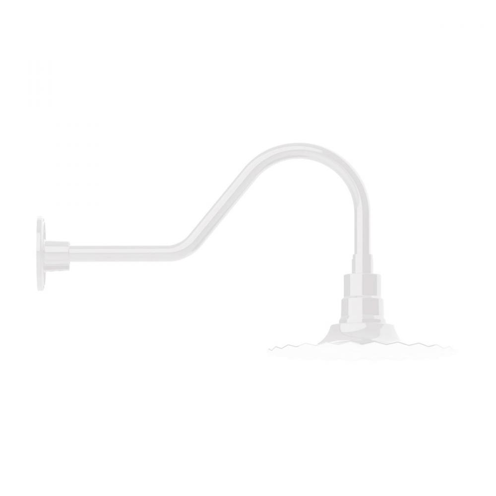 Radial 12&#34; gooseneck wall light