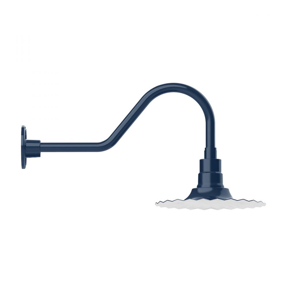 Radial 12&#34; gooseneck wall light