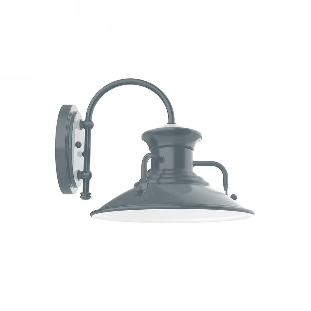 12&#34; Homestead shade, wall mount sconce, Slate Gray