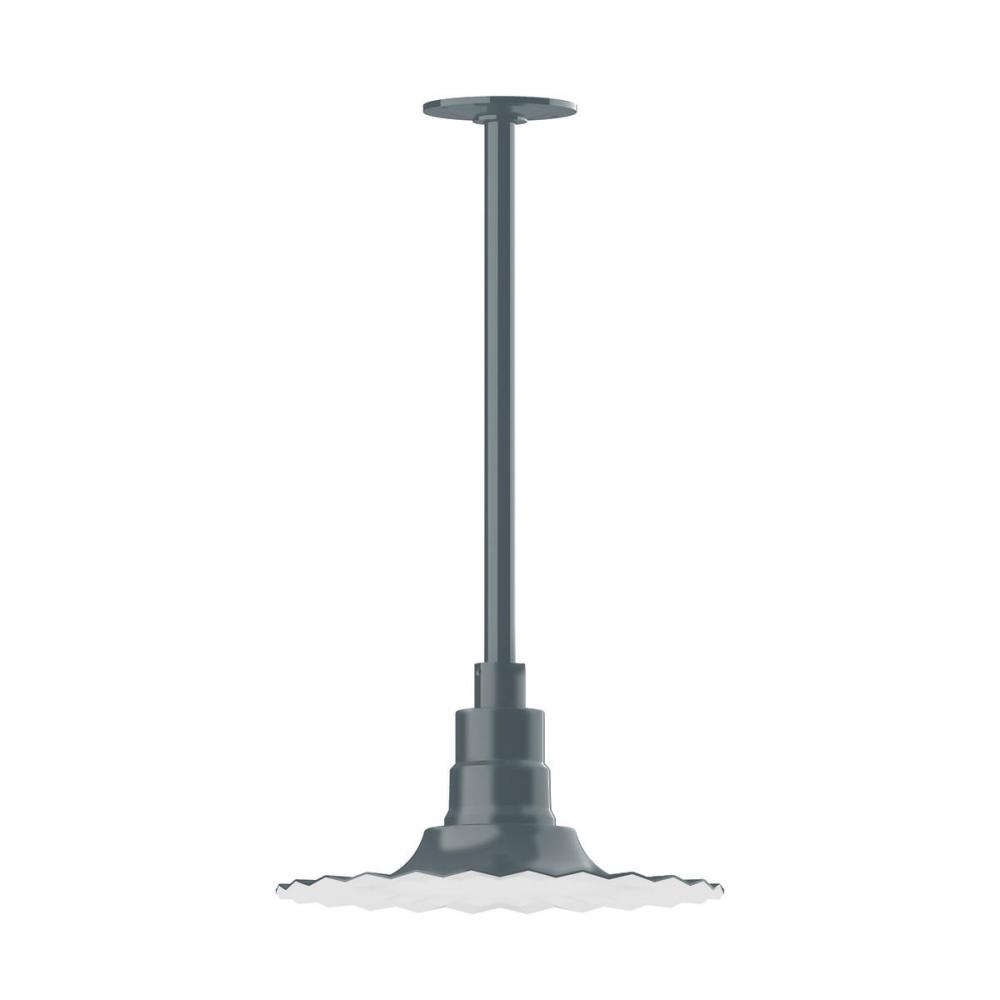 Radial 12&#34; pendant, stem mount