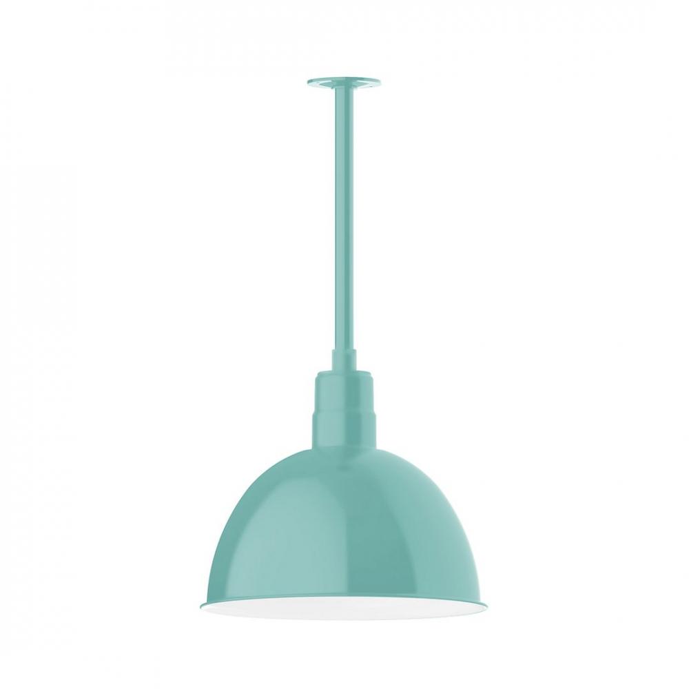 Deep Bowl 16&#34; LED Pendant, stem mount