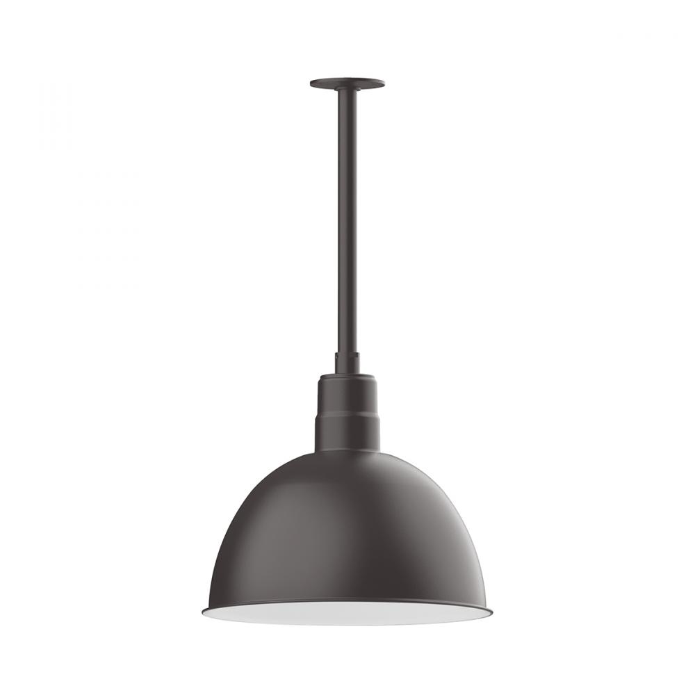 Deep Bowl 16&#34; LED Pendant, stem mount