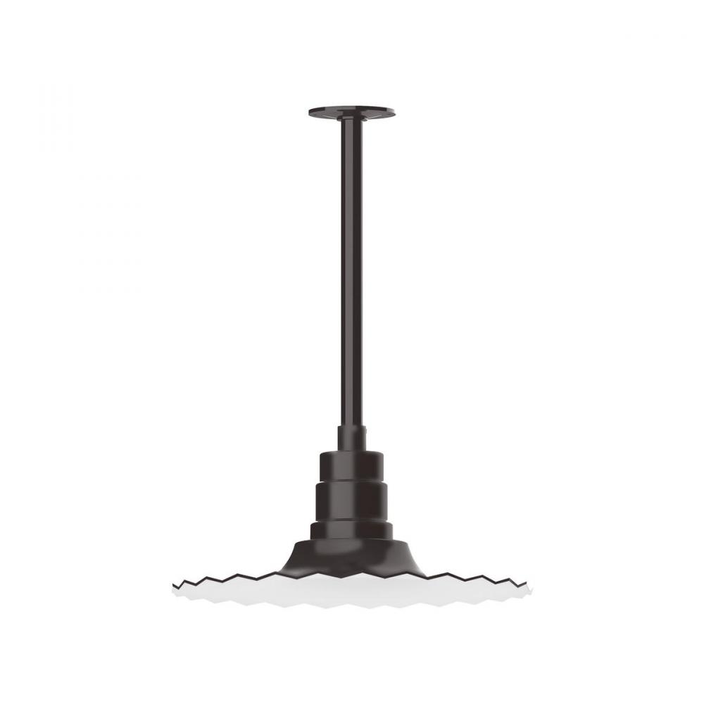 Radial 16&#34; pendant, stem mount