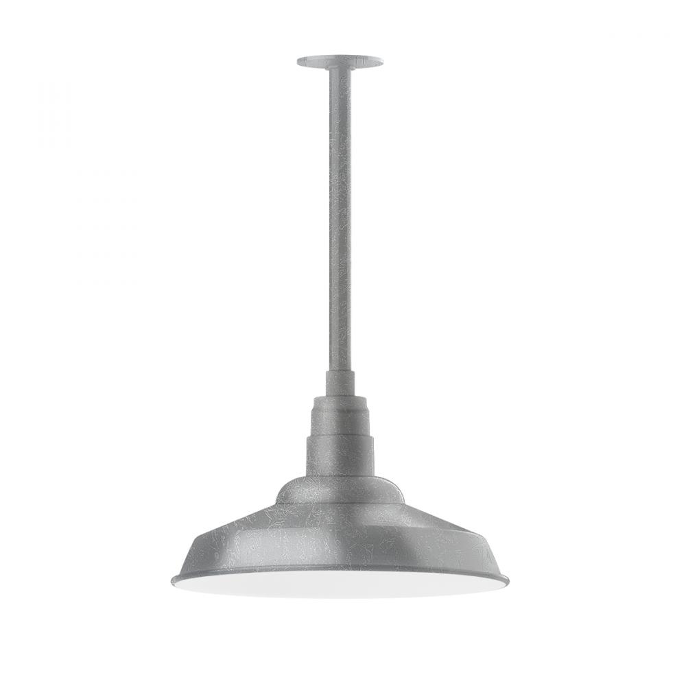 Warehouse 16&#34; pendant, stem mount