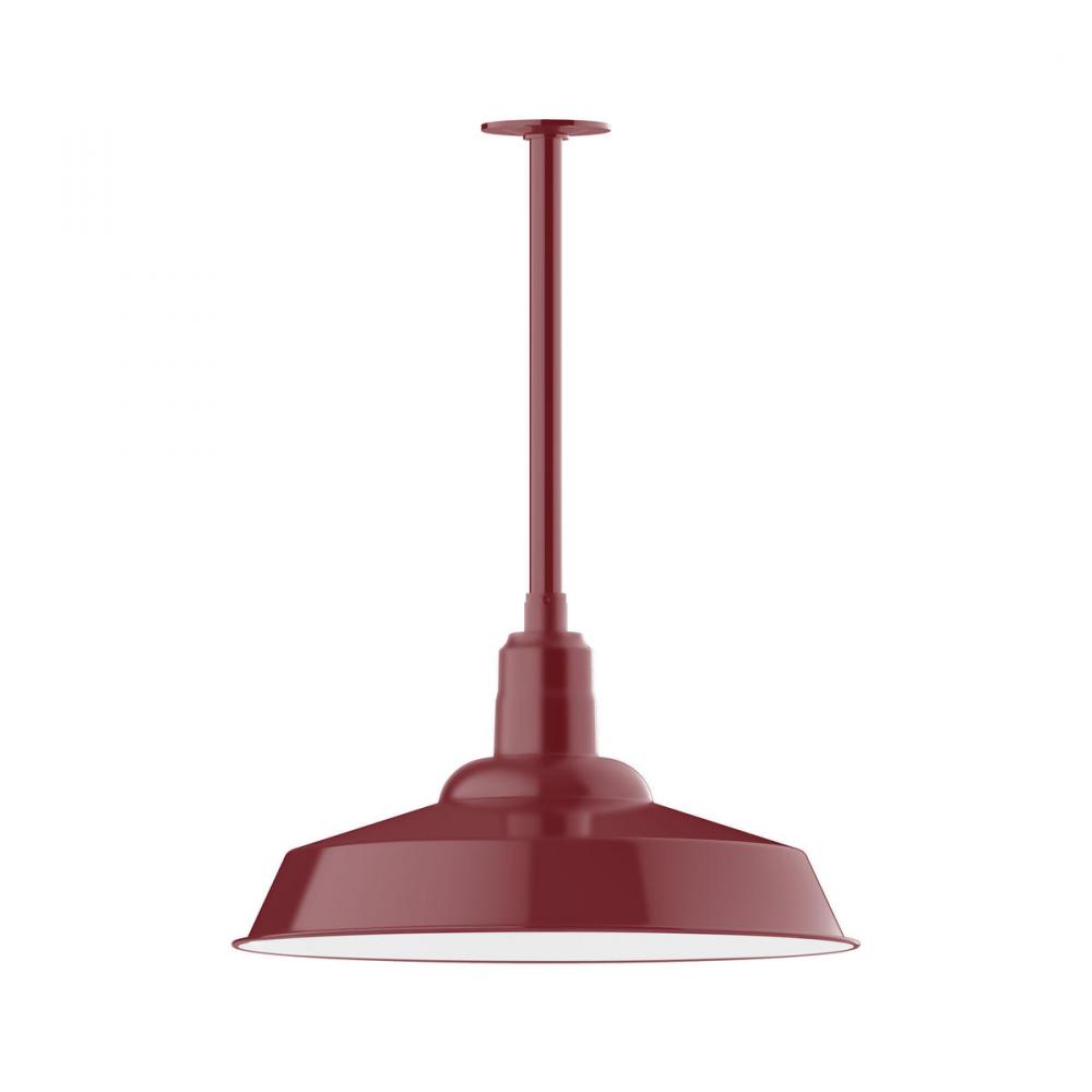 Warehouse 20&#34; pendant, stem mount