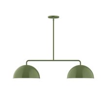 Montclair Light Works MSG432-22-L10 - 2-Light Axis Linear LED Pendant, Fern Green