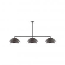 Montclair Light Works MSNX445-51-L12 - 3-Light Axis LED Linear Pendant, Architectural Bronze