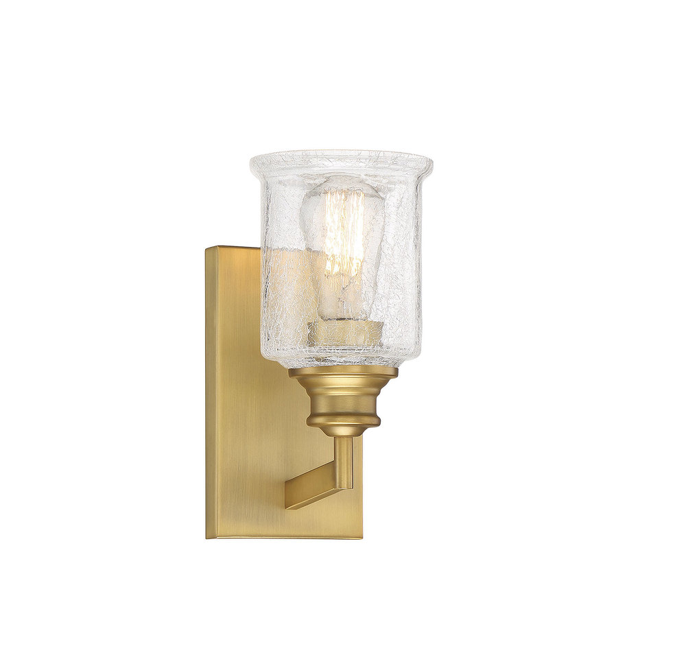 Hampton 1-Light Wall Sconce in Warm Brass