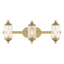 Savoy House 8-3024-3-322 - Holton 3-Light Bathroom Vanity Light in Warm Brass