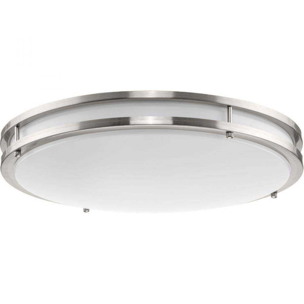 Abide Collection 5-CCT Integrated LED Brushed Nickel Contemporary 17.7&#34; Large Flush Mount Light