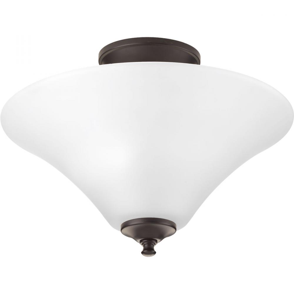 Joy Collection Two-Light 13-1/4&#34; Semi Flush