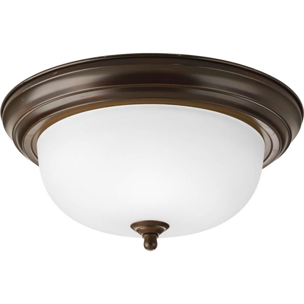 Two-Light Dome Glass 13-1/4&#34; Close-to-Ceiling