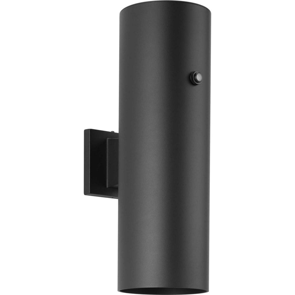 6&#34; Black LED Outdoor Aluminum Up/Down Wall Mount Cylinder with Photocell