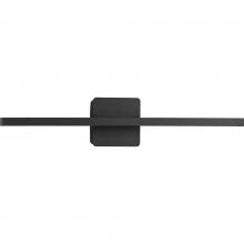 Progress P300449-31M-CS - Phase 5 Collection 24 in. Black Slim Modern 3CCT Integrated LED Linear Vanity Light