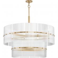 Progress P400390-205 - Seville Collection Nine-Light Soft Gold Contemporary Chandelier