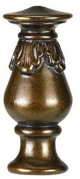 2.75&#34; Resin Finial in Light Faux Wood