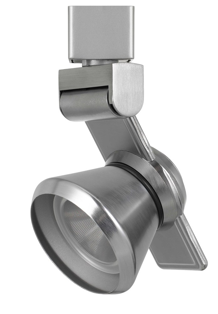 6&#34; Height Metal Track Head in Brushed Steel Finish