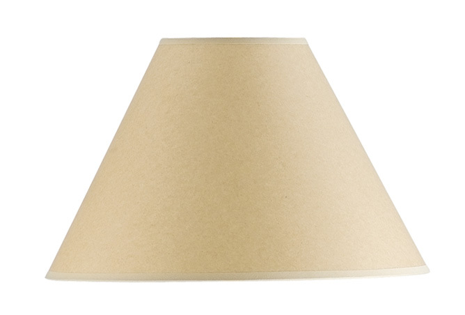 9 1/4&#34; Tall Beige Round Kraft Paper Shade