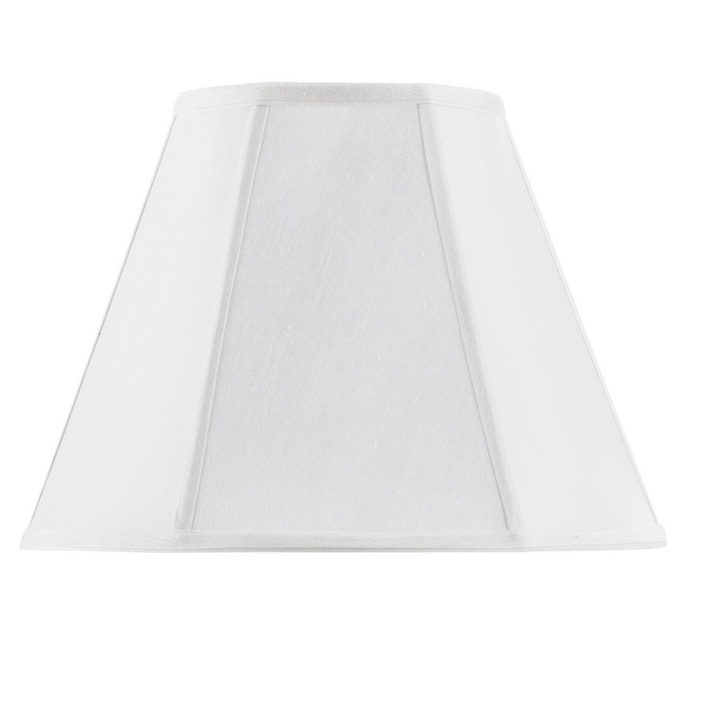 11&#34; Tall White Fabric Shade