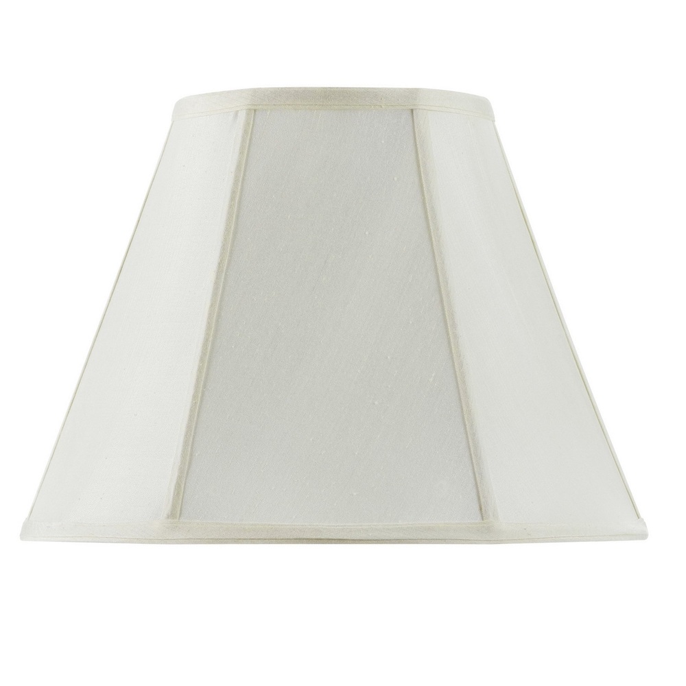 12&#34; Tall Eggshell Fabric Shade