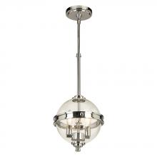 Eglo 204699A - 2 LT Pendant Chrome With Clear Glass 60W B10 Bulbs