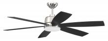 Craftmade HGN54PLN6 - 54" Hogan Fan in Polished Nickel Finish, Blades Included