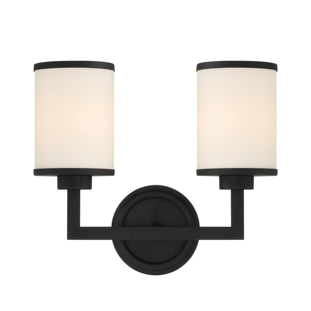 Bryant 2 Light Black Forged Sconce