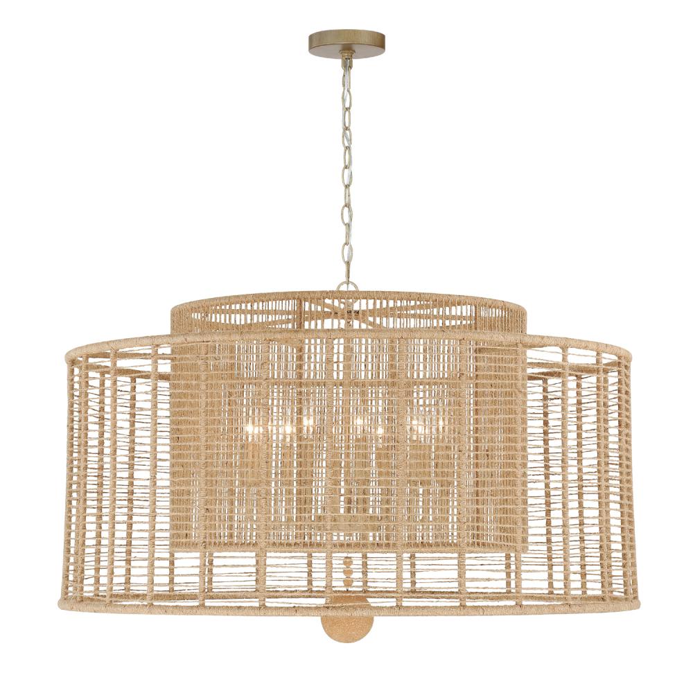 Jayna 12 Light Burnished Silver Chandelier