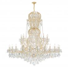  4460-GD-CL-SAQ - Maria Theresa 37 Light Spectra Crystal Gold Chandelier