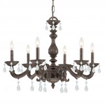 Crystorama 5036-VB-CL-SAQ - Paris Market 6 Light Spectra Crystal Venetian Bronze Chandelier