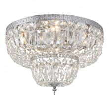 Crystorama 718-CH-CL-S - Crystorama 4 Light Swarovski Strass Crystal Polished Chrome Flush Mount