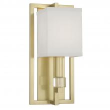 Crystorama 8881-AG - Dixon 1 Light Aged Brass Sconce