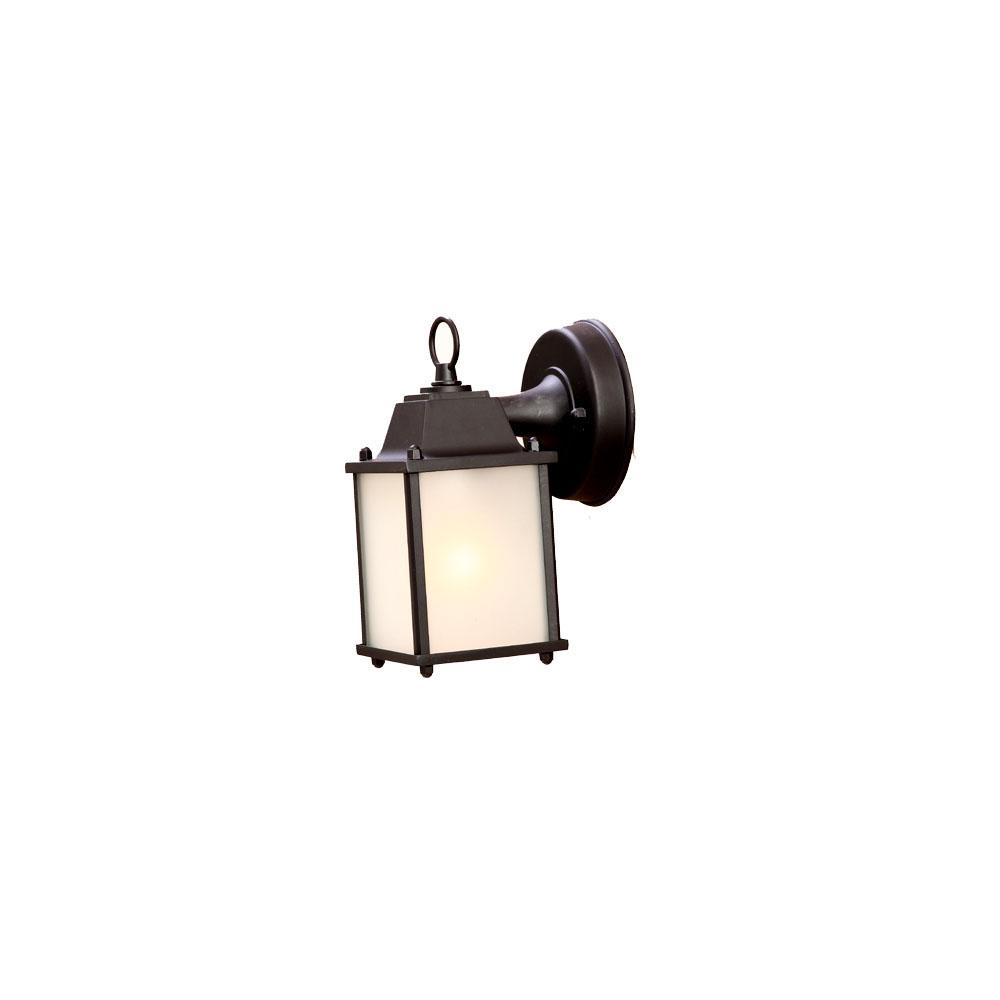 Builder&#39;s Choice Collection Wall-Mount 1-Light Outdoor Matte Black Light Fixture