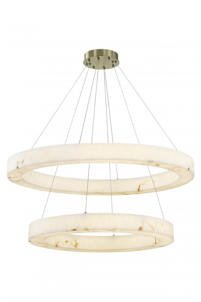 Medley 42&#34; LED Two-Tier Ring Pendant