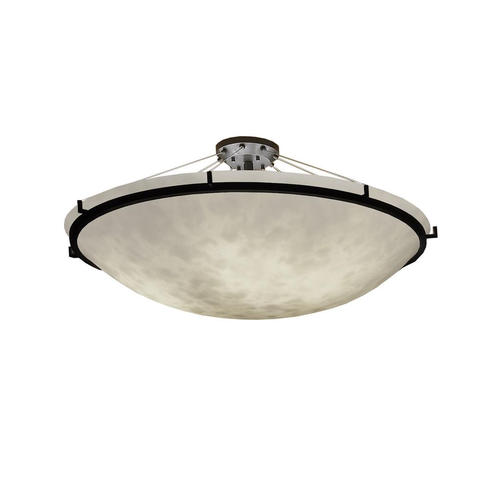 48&#34; LED Semi-Flush Bowl w/ Ring