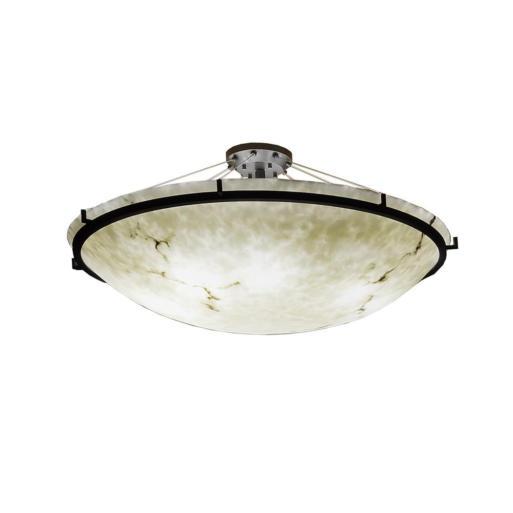 48&#34; LED Semi-Flush Bowl w/ Ring