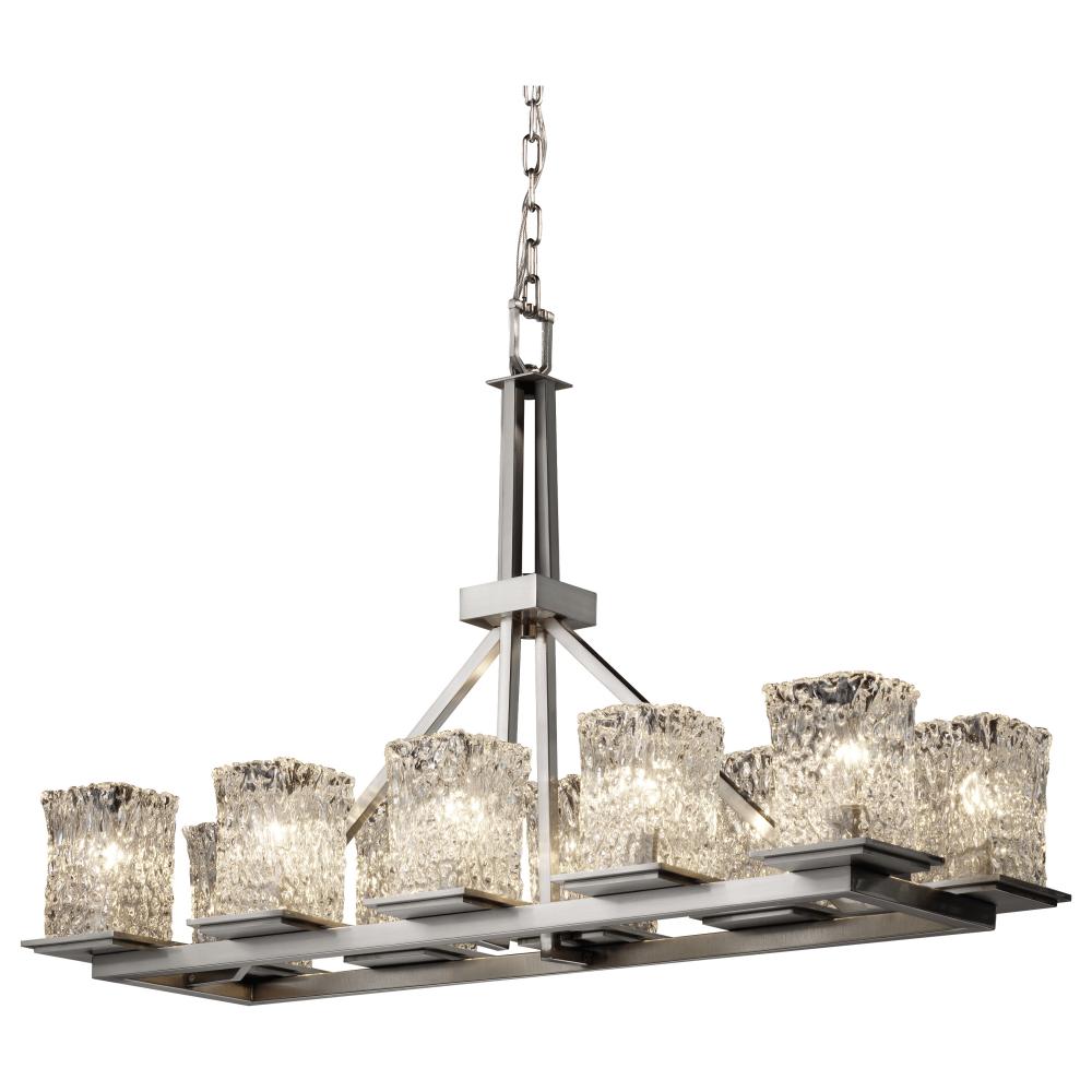 Montana 10-Light Rectangular Ring Chandelier